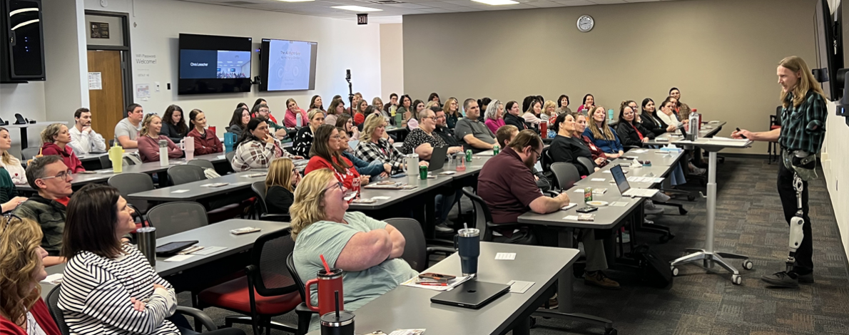 Educators at a learning event