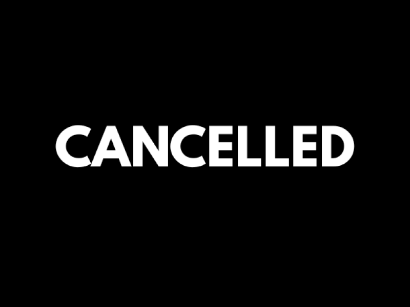 Image of the word cancelled
