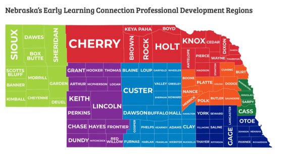 Nebraska's Early Learning Connection Professional Development Regions